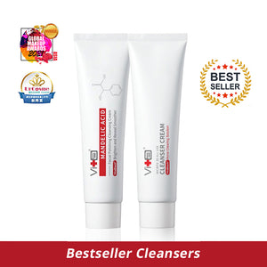 【Bestseller Cleansers】Swissvita Cleanser Cream 100ml + Swissvita Mandelic Acid Facial Polishing Cleansing Cream 100ml