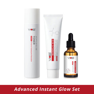 【Advanced Instant Glow Duo Set】Swissvita Mandelic Acid Facial Polishing Cleansing Cream 100ml, Mandelic Acid Serum 30ml, Toner 200ml