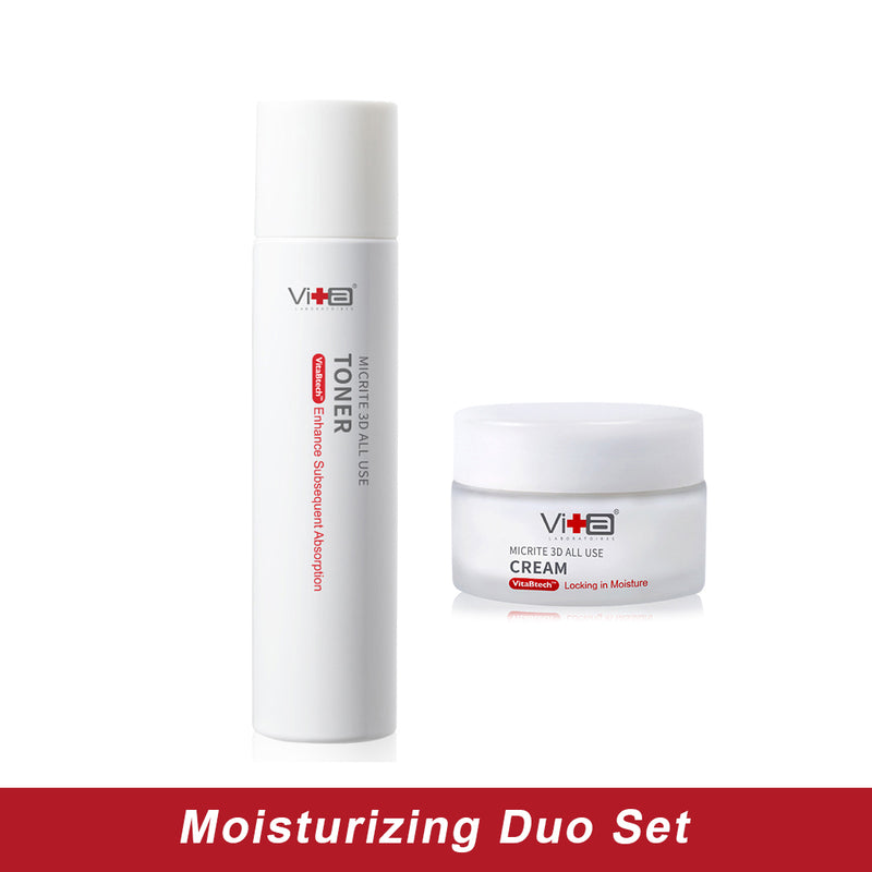【Moisturizing Duo Set】Swissvita Cream 60ml, Toner 200ml