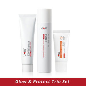 【Glow & Protect Trio Set】Swissvita Energy Enhancer Cream 30g,  Swissvita Cleansing Oil 150ml, Toner 200ml